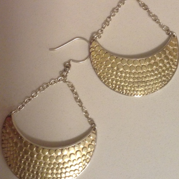 Sterling Silver & Gold Tribal Earings